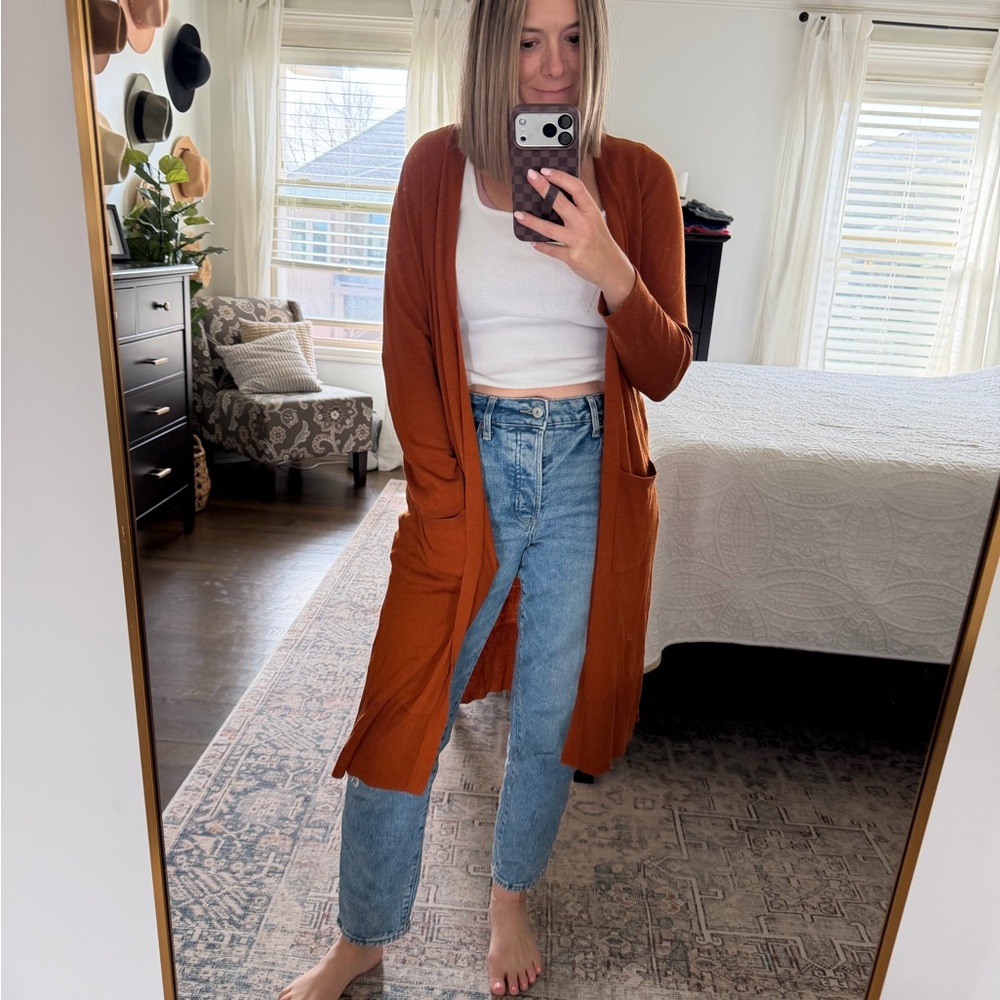 A New Day Rust Cardigan